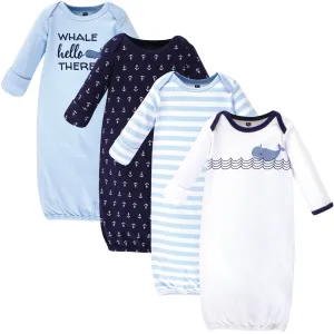 Hudson Baby Cotton Gowns, Sailor Whale