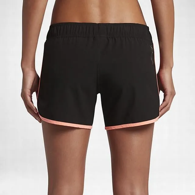 Hurley Women's Walkshort/Boardshort Phantom 30 - 5 Inch - Black w/ Hot Coral/6ET