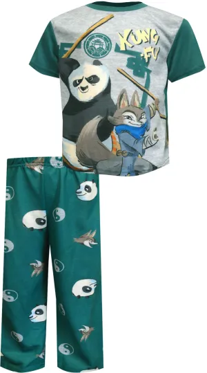 Kung Fu Panda 4 Po and Zhen Kids Pajamas