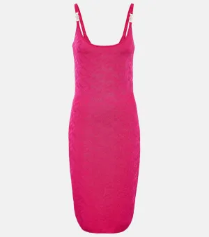 La Greca Medusa '95 VERSACE midi dress, pink