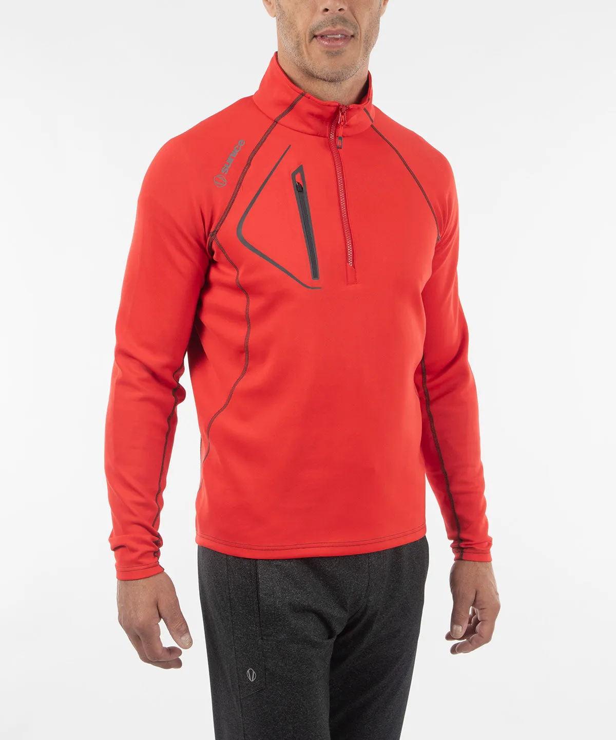 Men's Allendale SuperliteFX Stretch Thermal Half-Zip Pullover