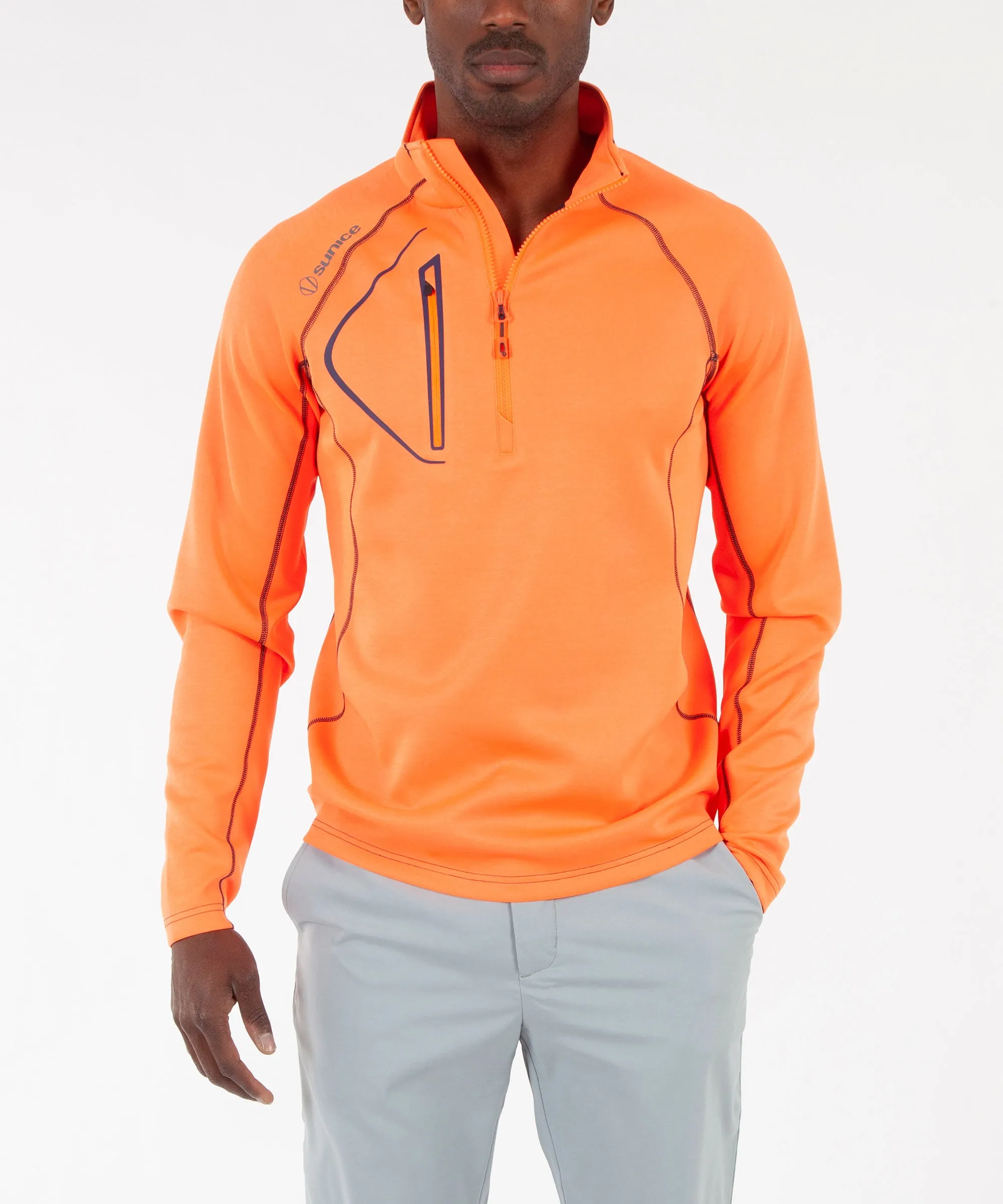 Men's Allendale SuperliteFX Stretch Thermal Half-Zip Pullover