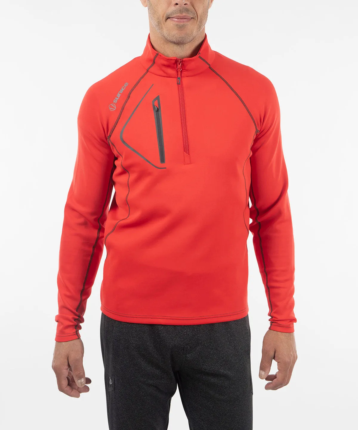 Men's Allendale SuperliteFX Stretch Thermal Half-Zip Pullover