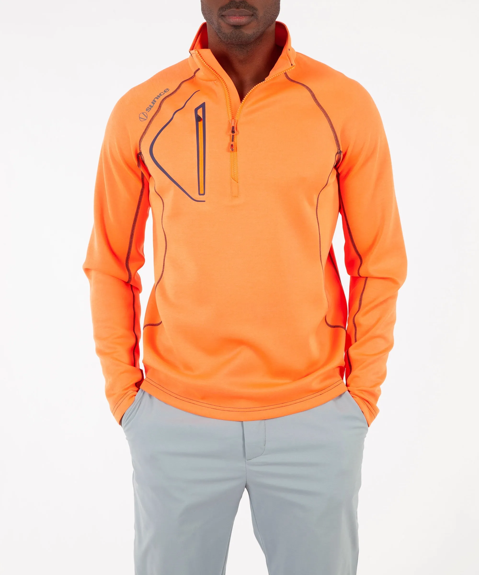 Men's Allendale SuperliteFX Stretch Thermal Half-Zip Pullover