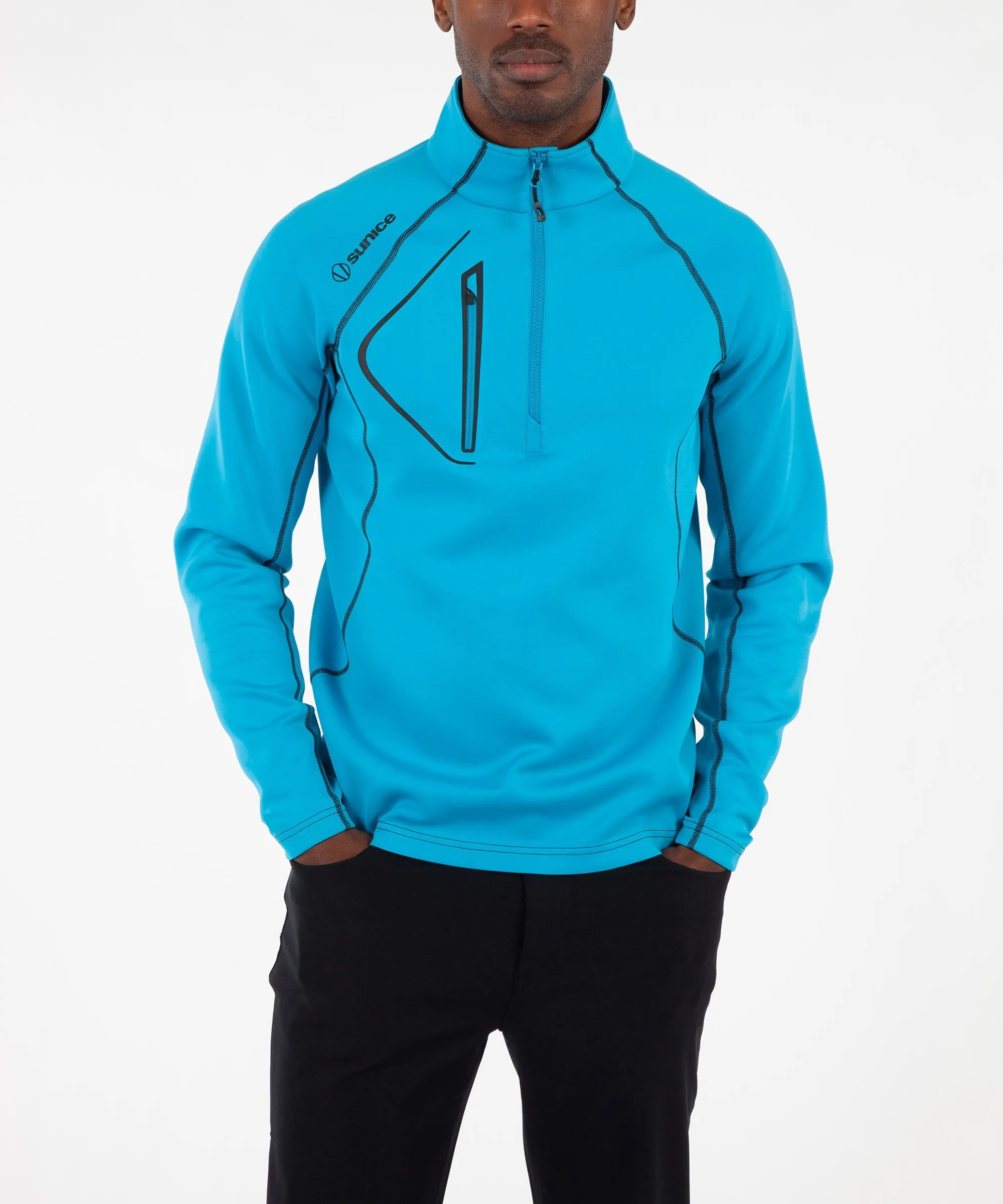 Men's Allendale SuperliteFX Stretch Thermal Half-Zip Pullover