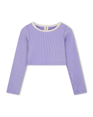 Mini Stripe Rib Crop Rashie