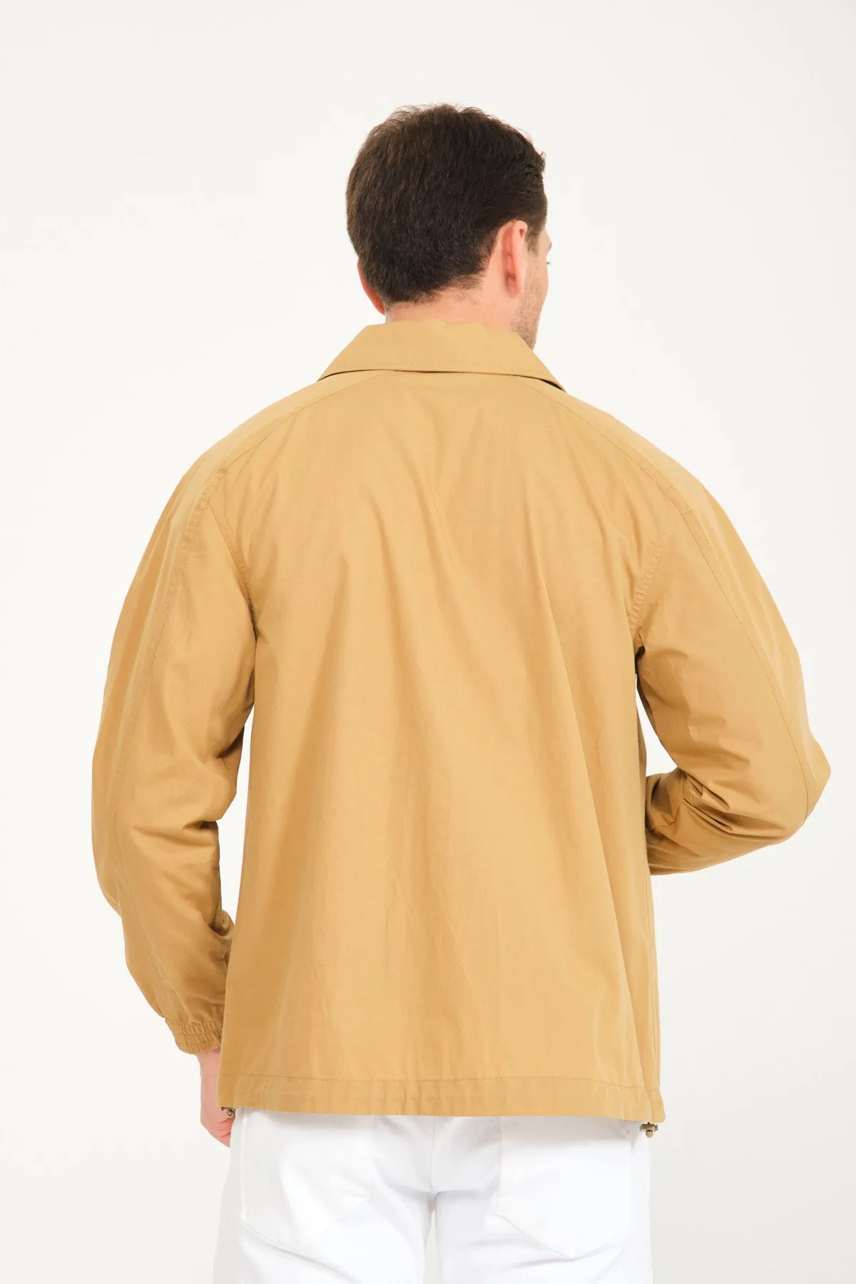 Mustard Color Waterproof Bomber Jacket