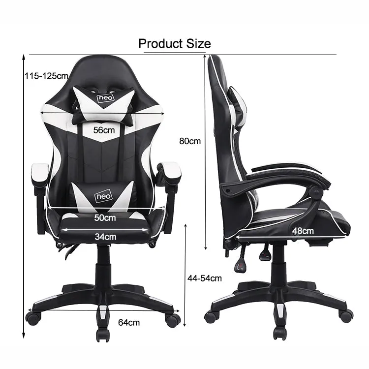 Neo Grey Leather Gaming Chair