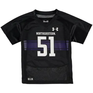 Northwestern Wildcats #51 Under Armour Purple Replica Football Jersey