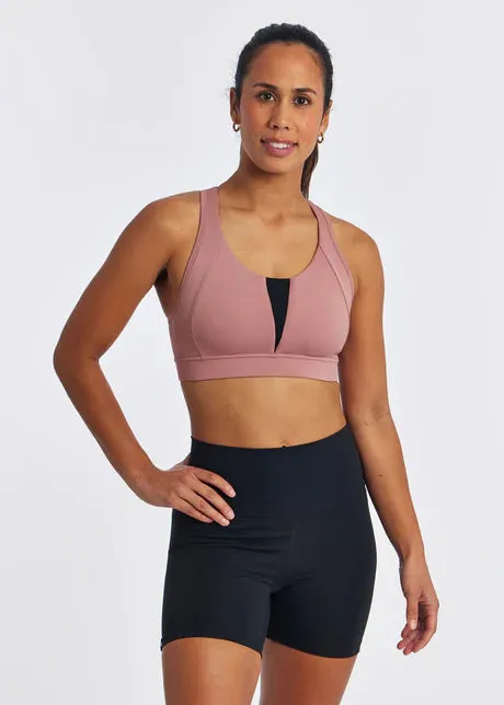 Oiselle | Double Breasted Bra | Women's | Rain Lily