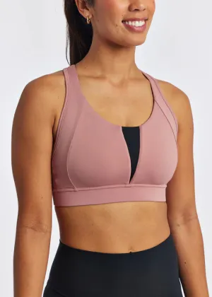 Oiselle | Double Breasted Bra | Women's | Rain Lily