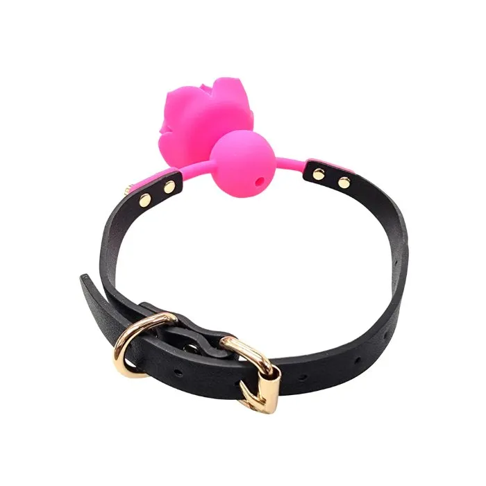 Ple'sur Flower Breathable Rose Ball Gag