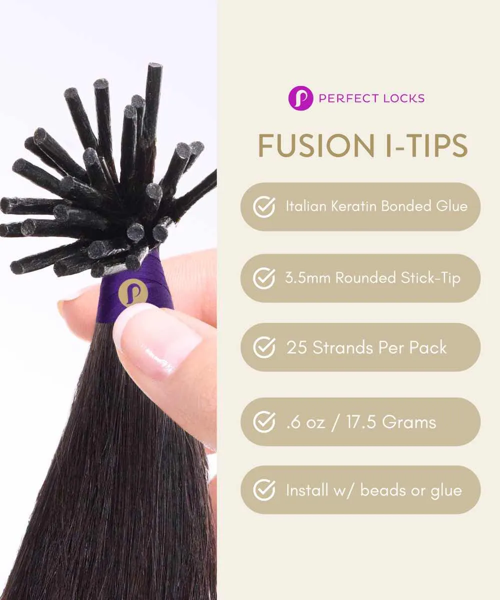 Relaxed Straight Fusion I-Tip Hair