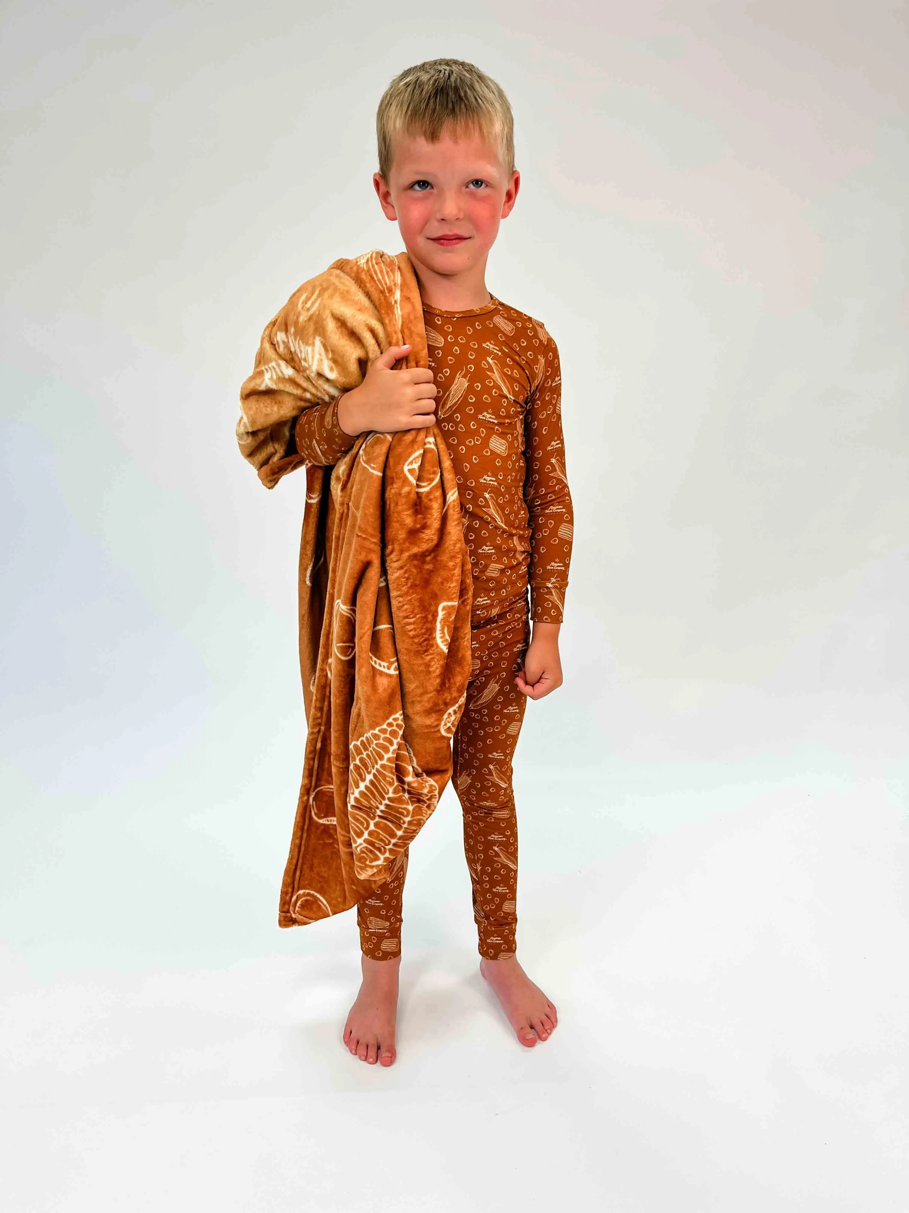 Rustic Corn Toddler/Youth Bamboo Pajamas