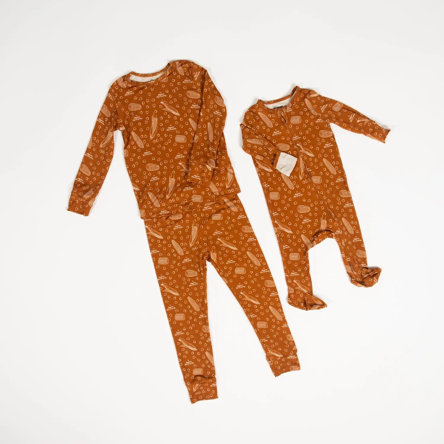 Rustic Corn Toddler/Youth Bamboo Pajamas