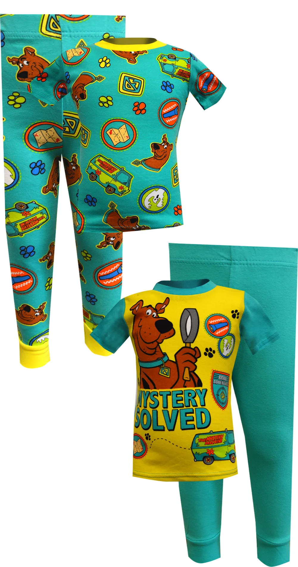 Scooby Doo Cotton 4 Piece Pajama Set