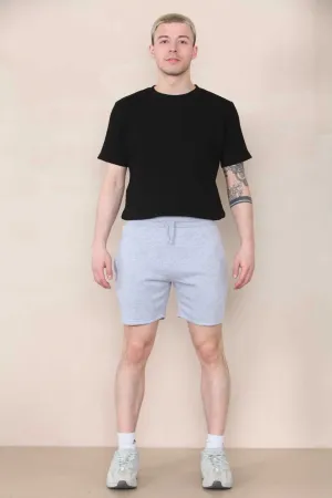 Short Length Slim Fit Jersey Short - Grey Marl