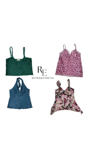 SPRING EXCLUSIVE Y2K SILK CAMI TOPS (SR-213)