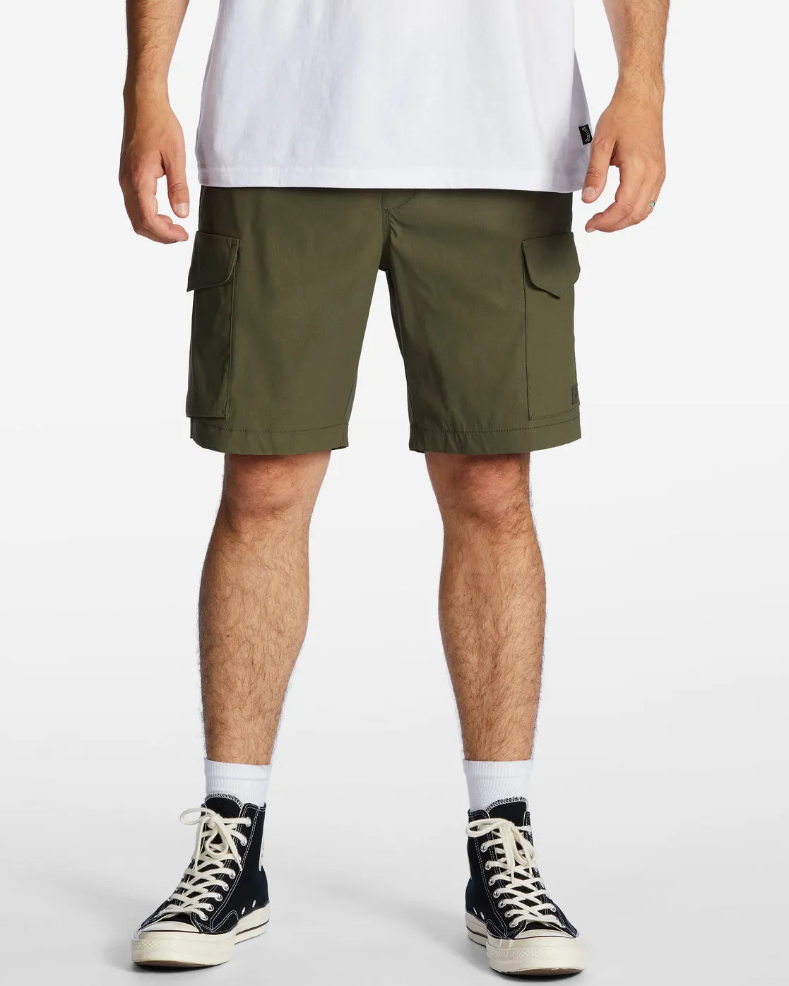 Surftrek Elastic Technical Cargo 19" Shorts - Military