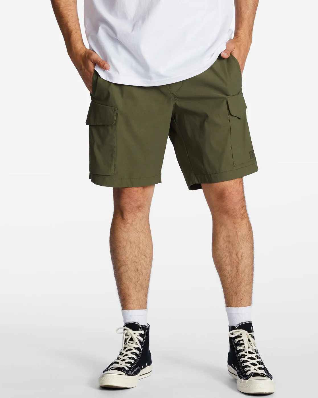 Surftrek Elastic Technical Cargo 19" Shorts - Military