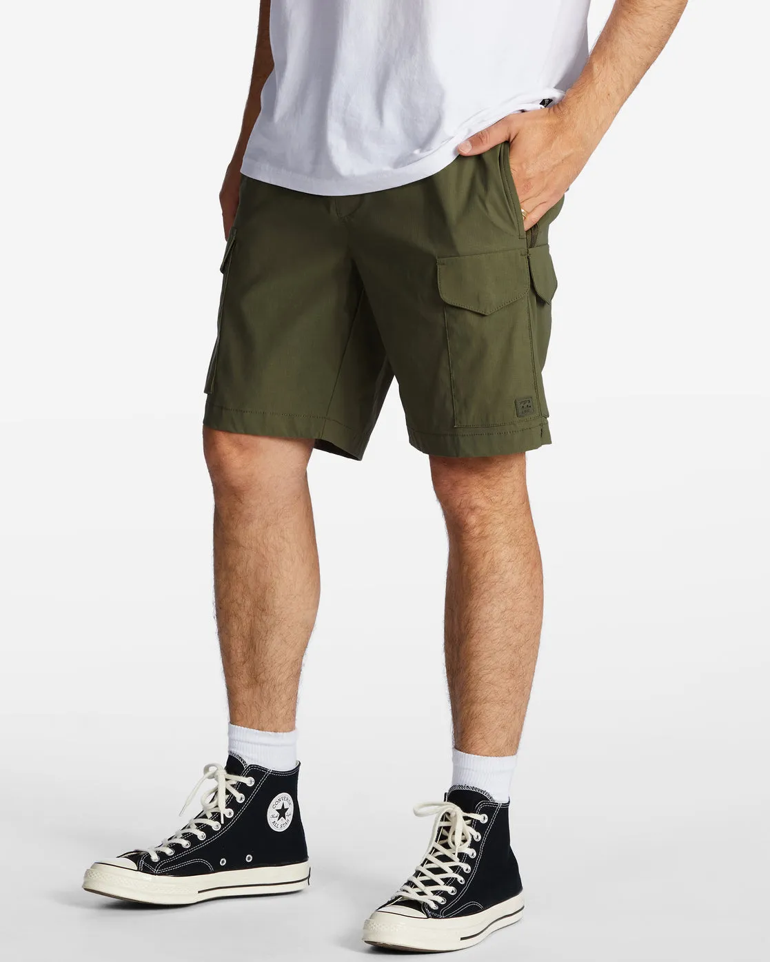 Surftrek Elastic Technical Cargo 19" Shorts - Military