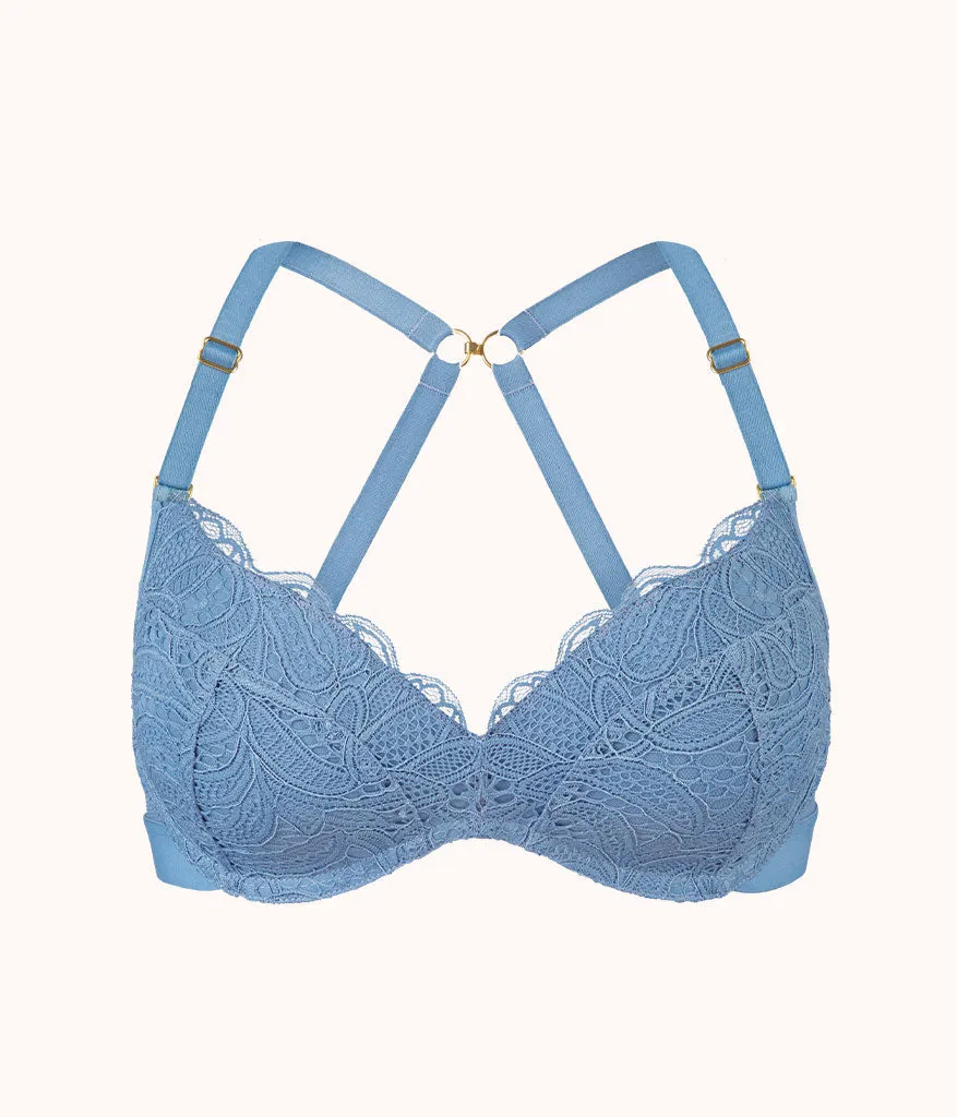 The Lace No-Wire Push-Up: Vintage Indigo