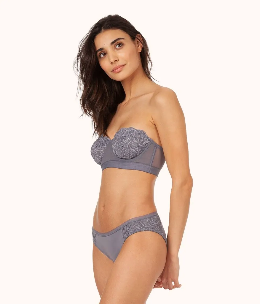 The Lace Strapless Bra Trio: Smoke/Jet Black/Toasted Almond