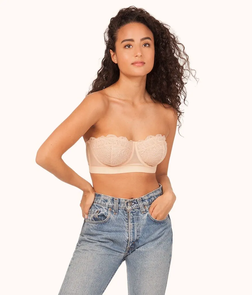 The Lace Strapless Bra Trio: Smoke/Jet Black/Toasted Almond