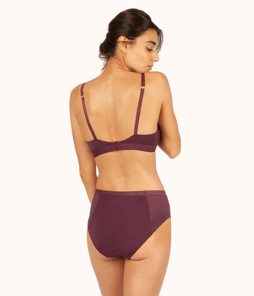 The Luxe High Waist Bikini: Plum