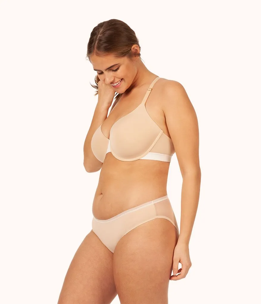 The T-Shirt Bra Trio: Toasted Almond/Jet Black/Plum