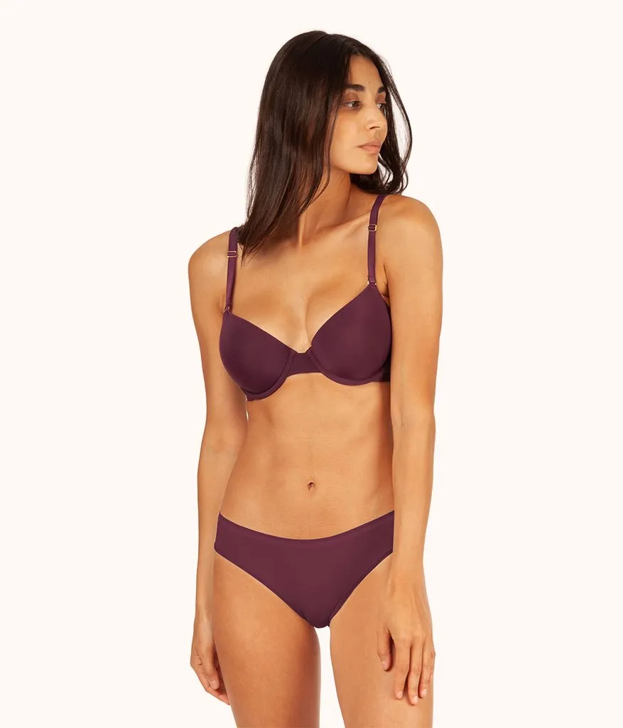 The T-Shirt Bra Trio: Toasted Almond/Jet Black/Plum