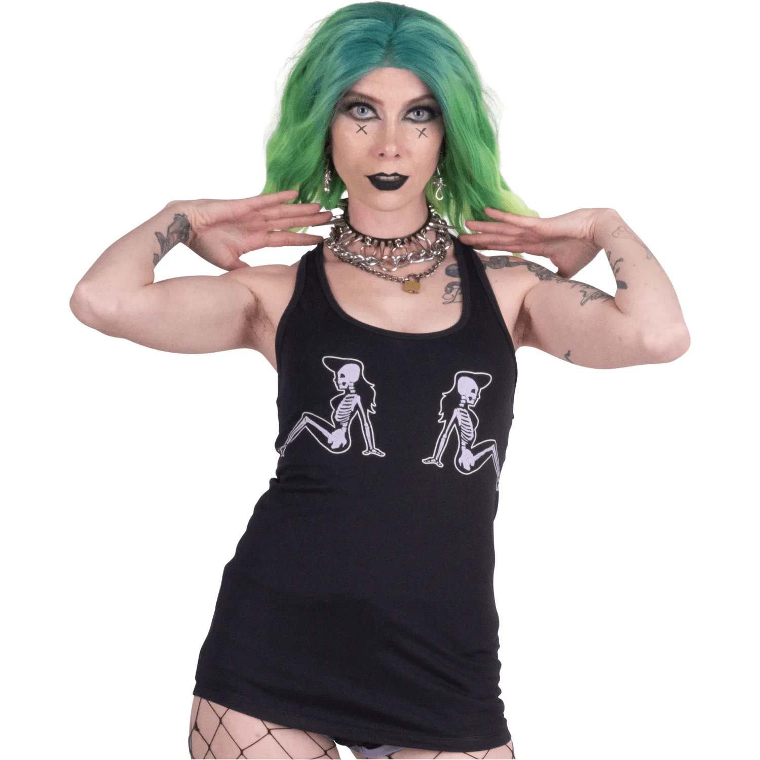 Undead Mudflap Girls Racerback Tank