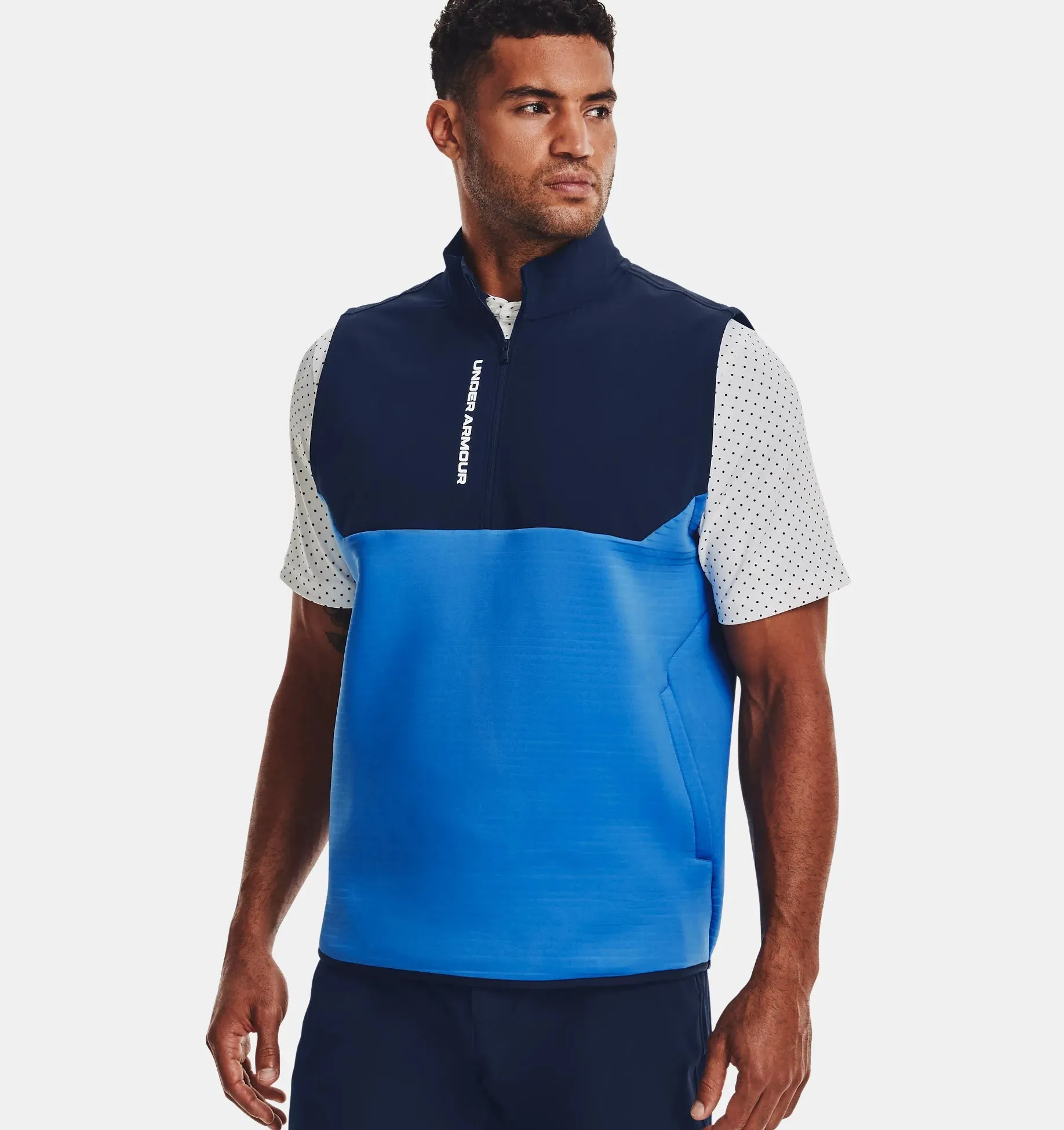 Under Armour - Men's UA Storm Daytona Vest ½ Zip, Blue/Navy