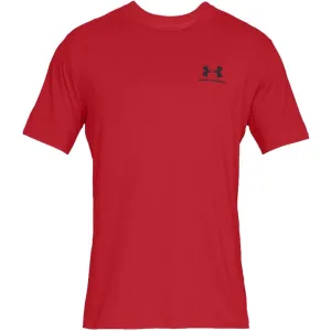 Under Armour Sportstyle Left Chest Ss Men's T-Shirt Red 1326799 600 L