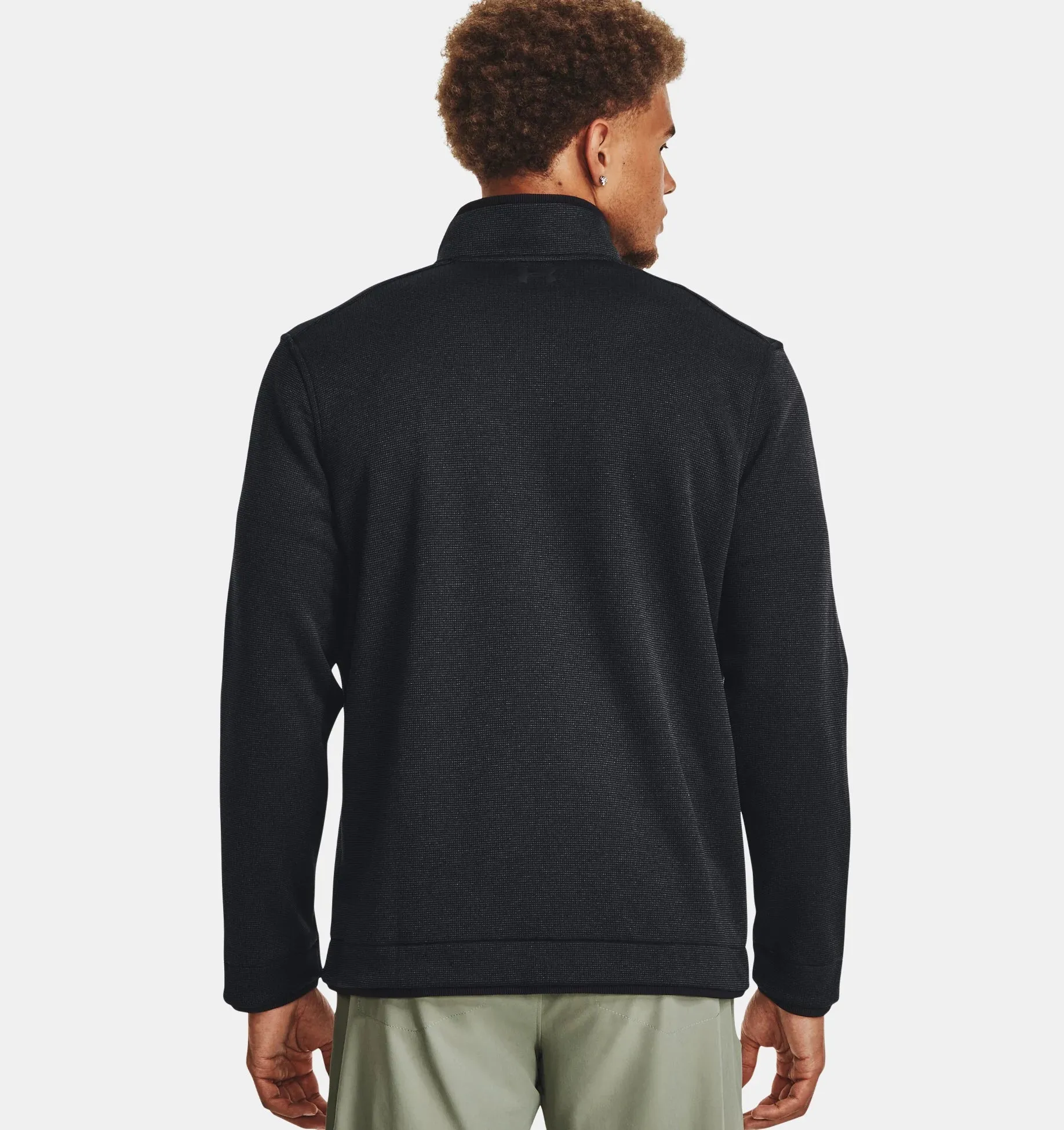 Under Armour - Storm SweaterFleece ¼ Zip, Black/White