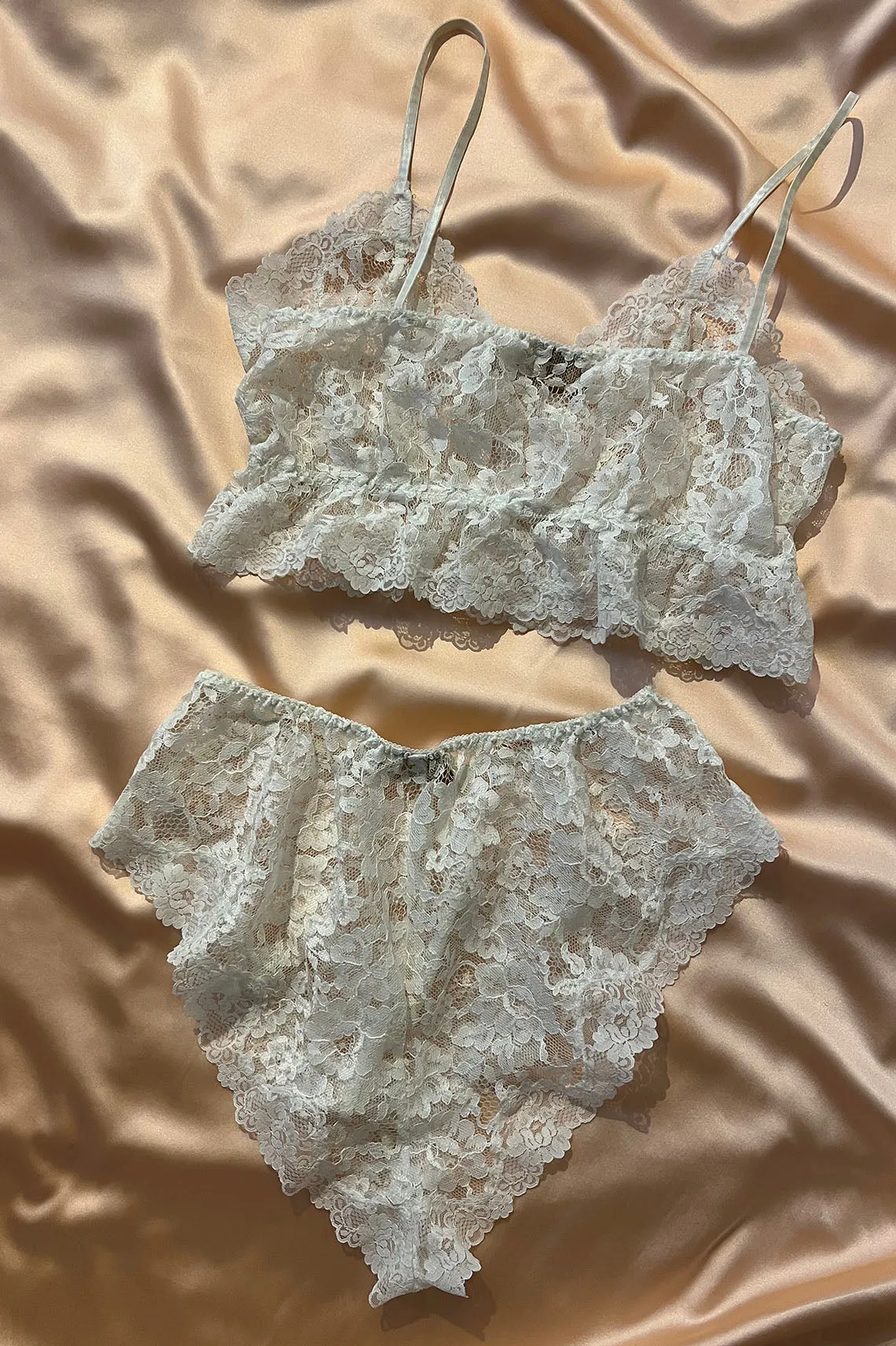 Vintage Victoria's Secret Gold Label Camisole and Tap Short Set