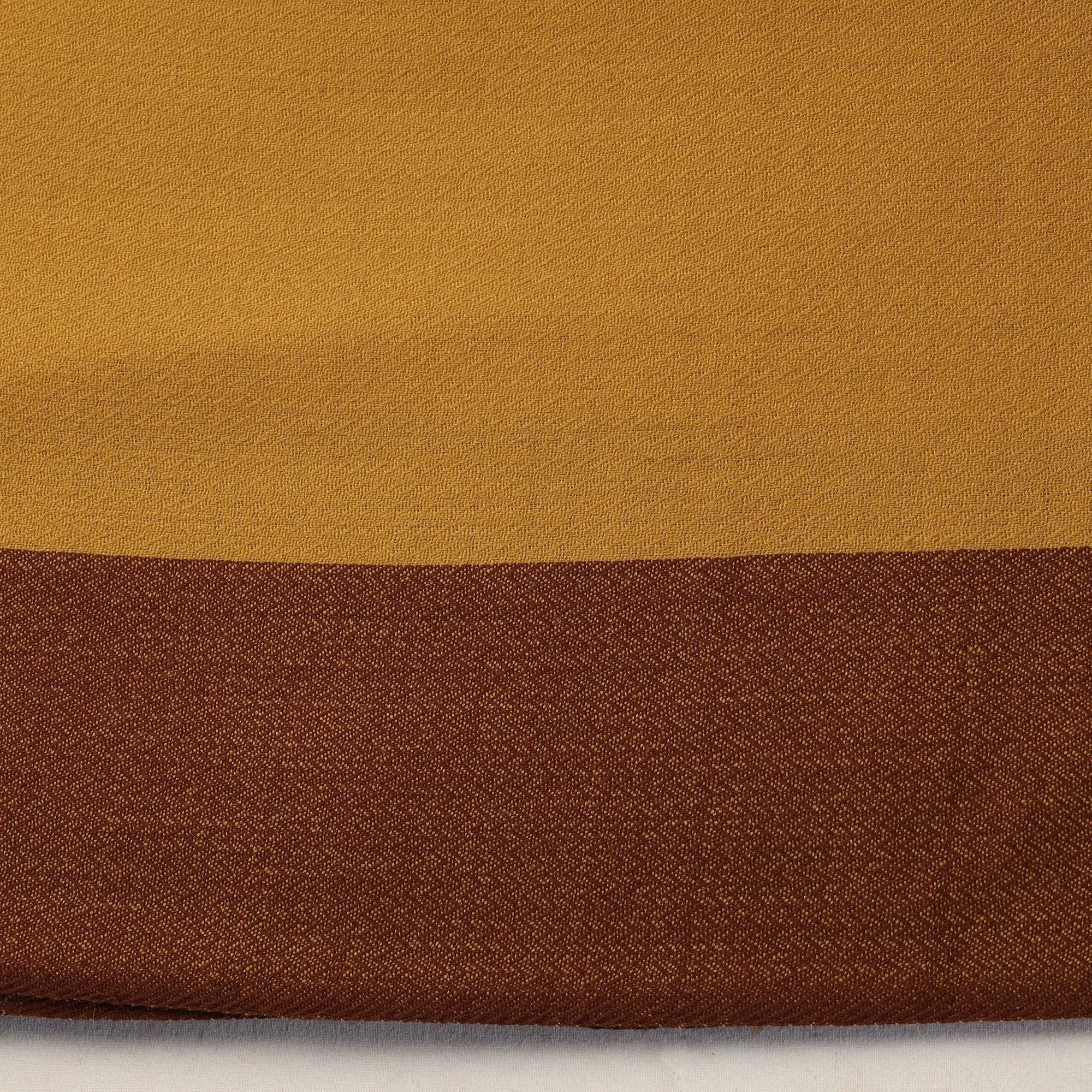 Yellow - Kumaun Handwoven Pure Merino Woolen Fabric 05