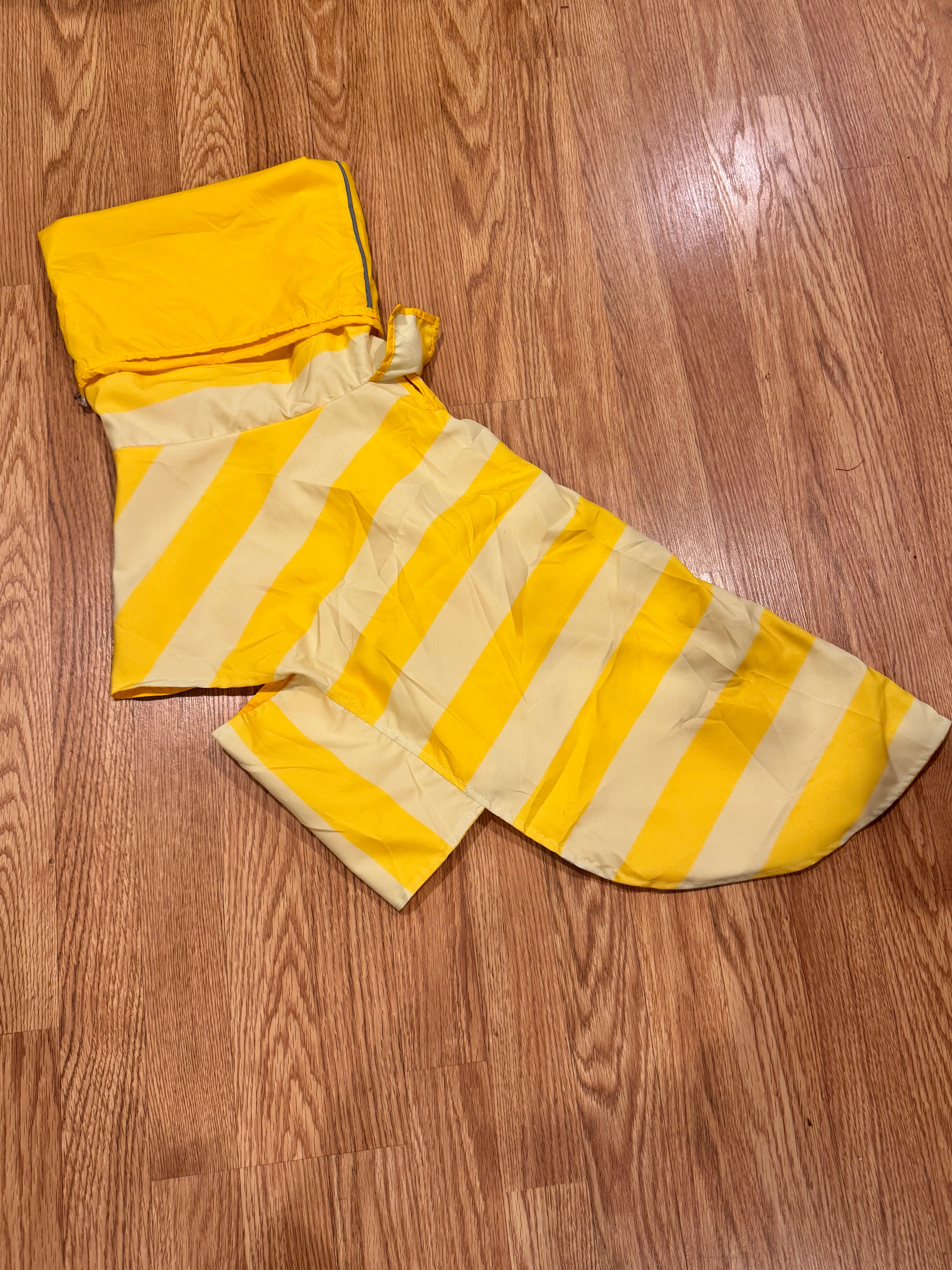 Yellow Stripes Rain Jacket - Cape - Vest